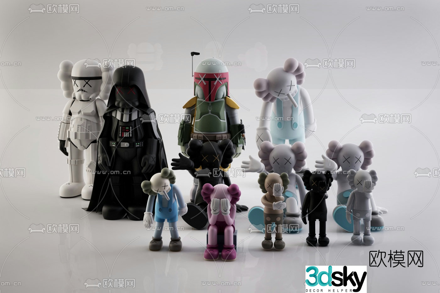 Modern children’s toy figurine 3d model