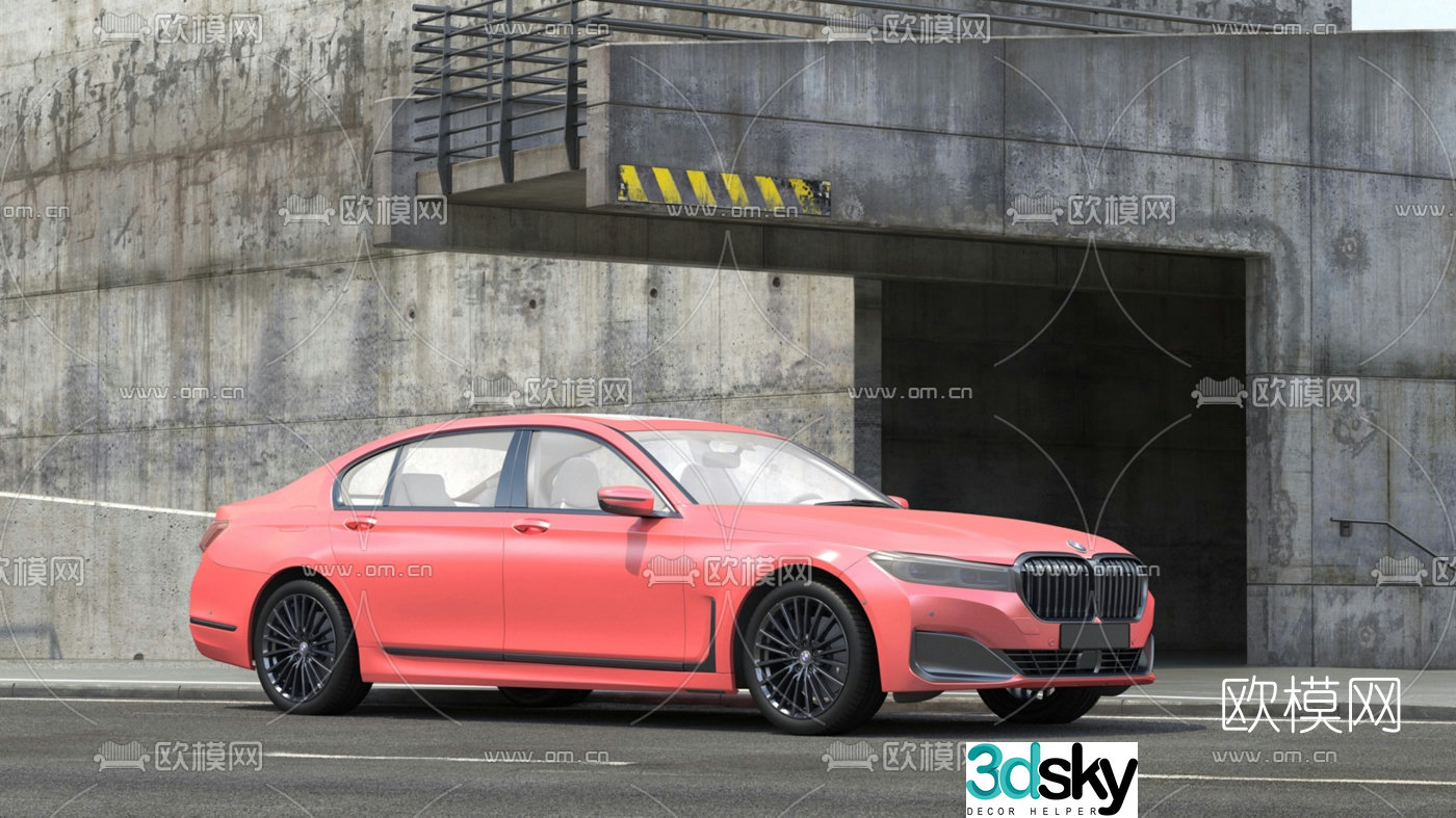 Modern BMW car 3d model