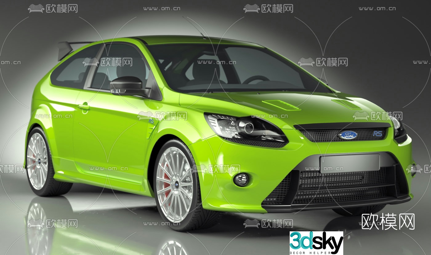 modern ford car 3d model