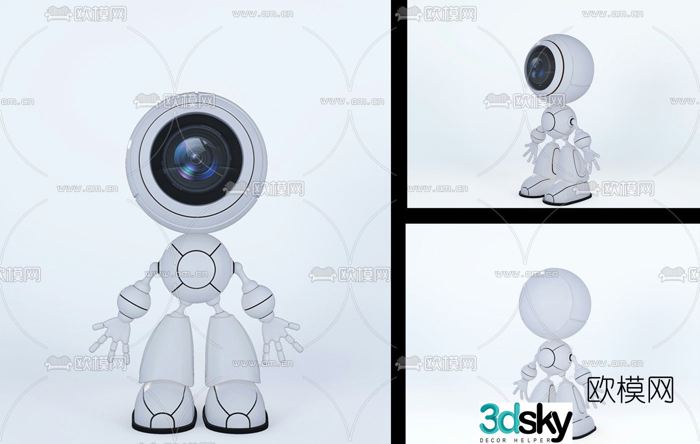 Modern robot toy 3d model