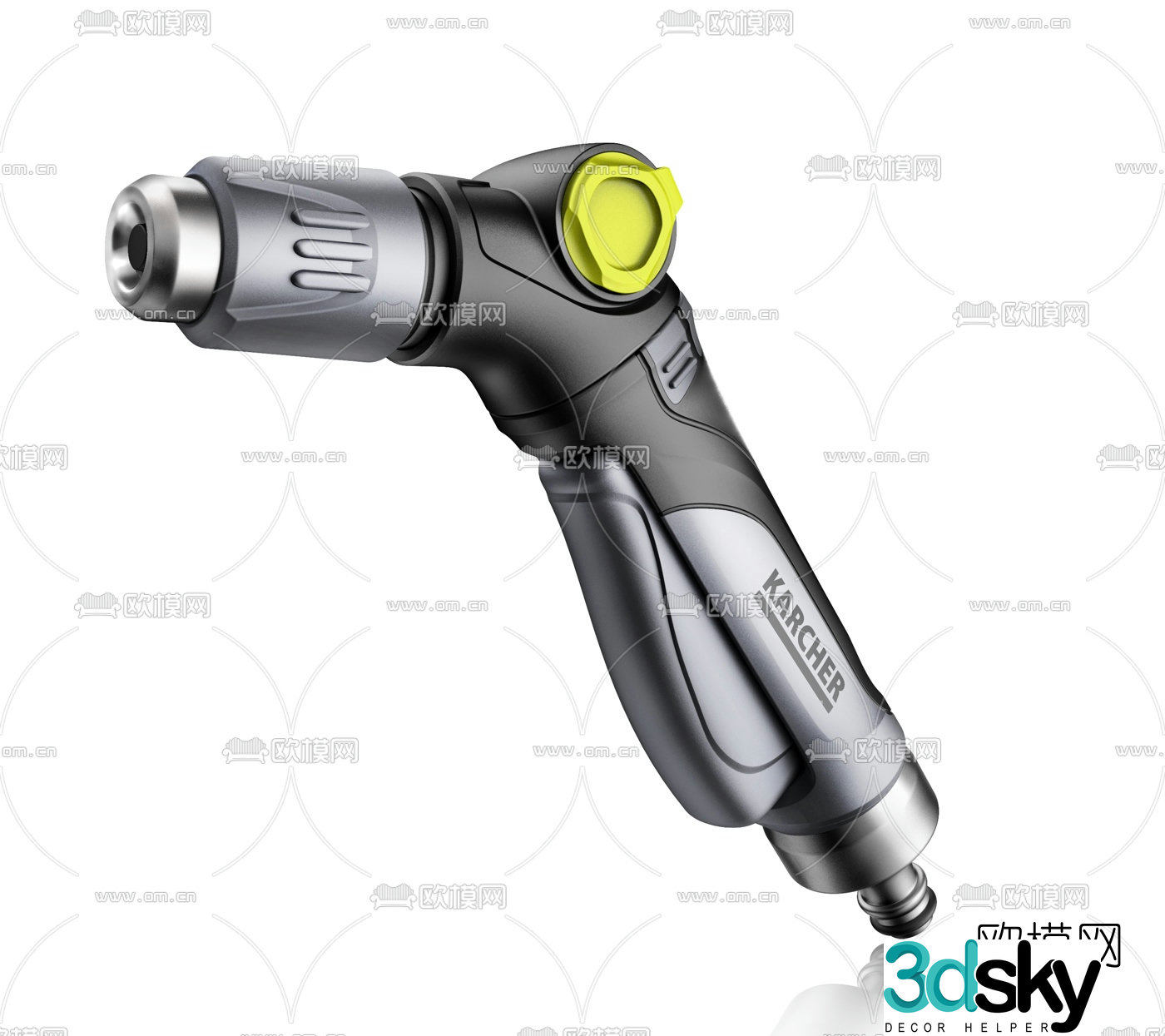 Modern high pressure water gun 3d model