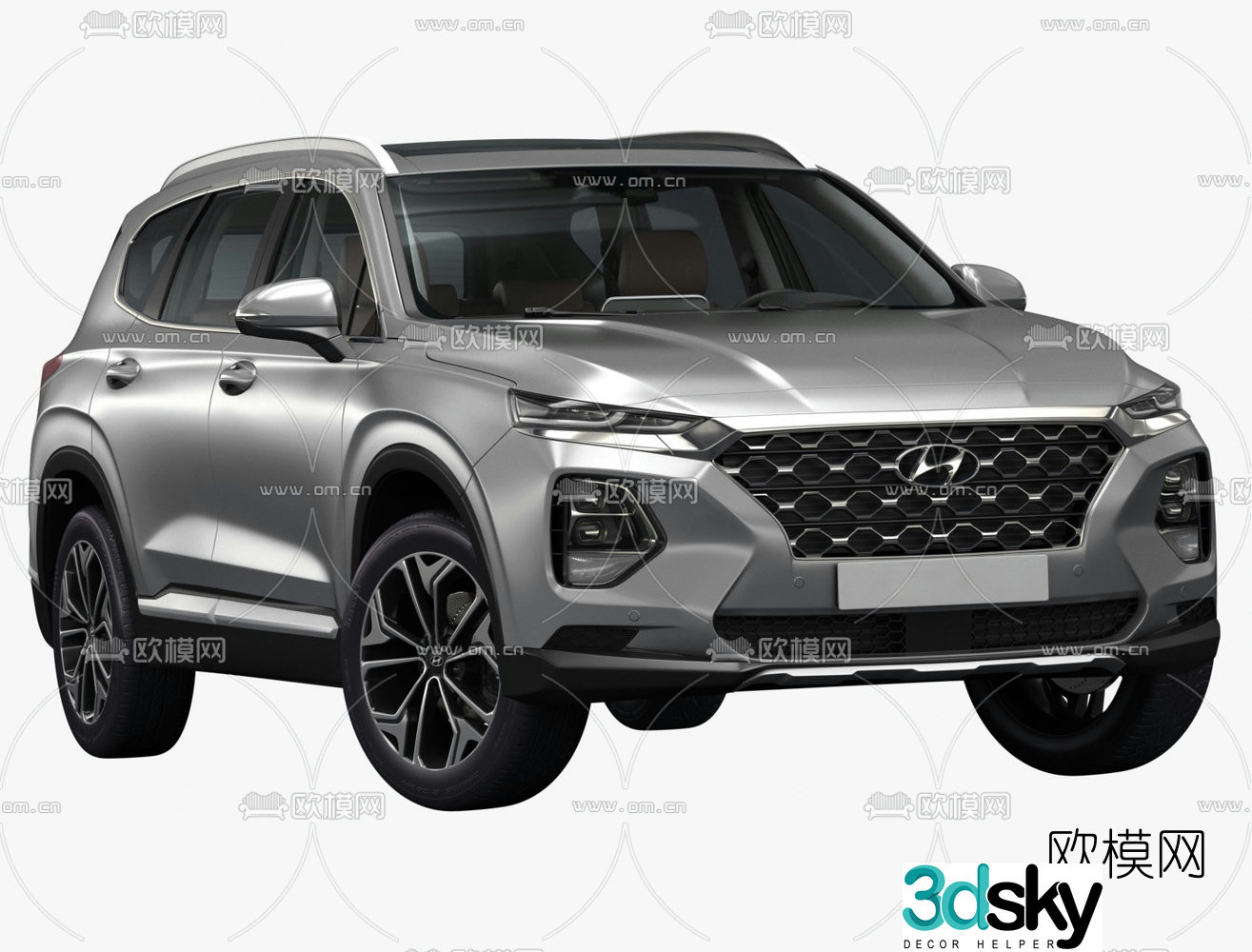 Hyundai Santa Fe car 3d model