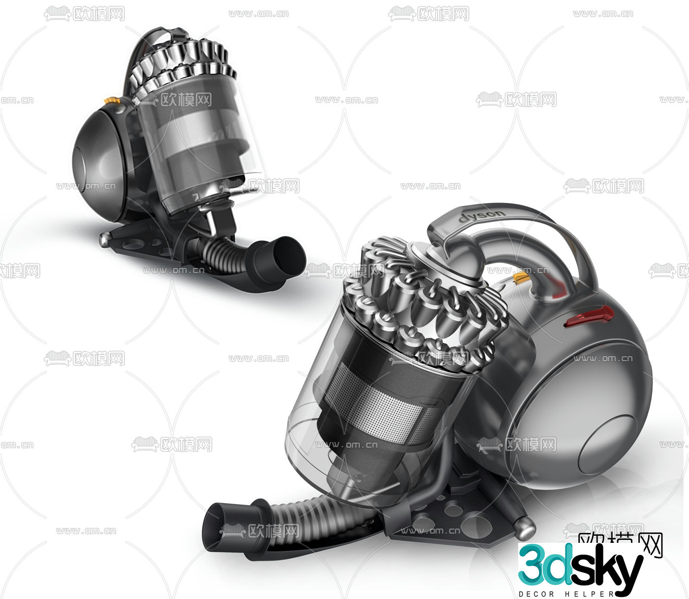 Modern vacuum cleaner 3d model