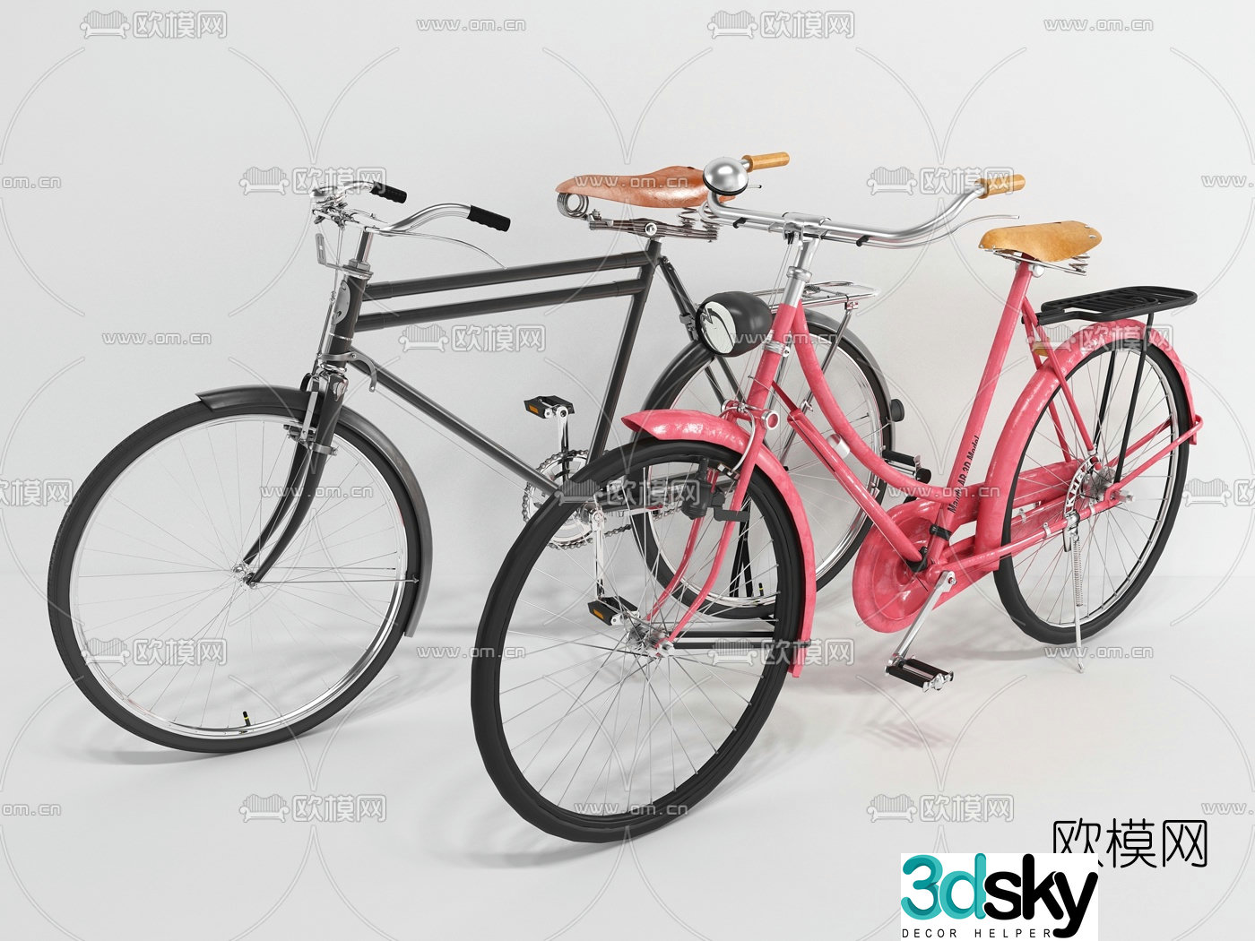 modern bicycle 3d model