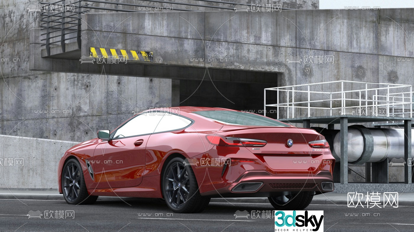 Modern BMW car 3d model