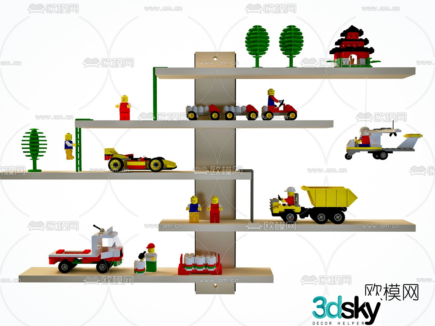 Modern children’s toys 3d model