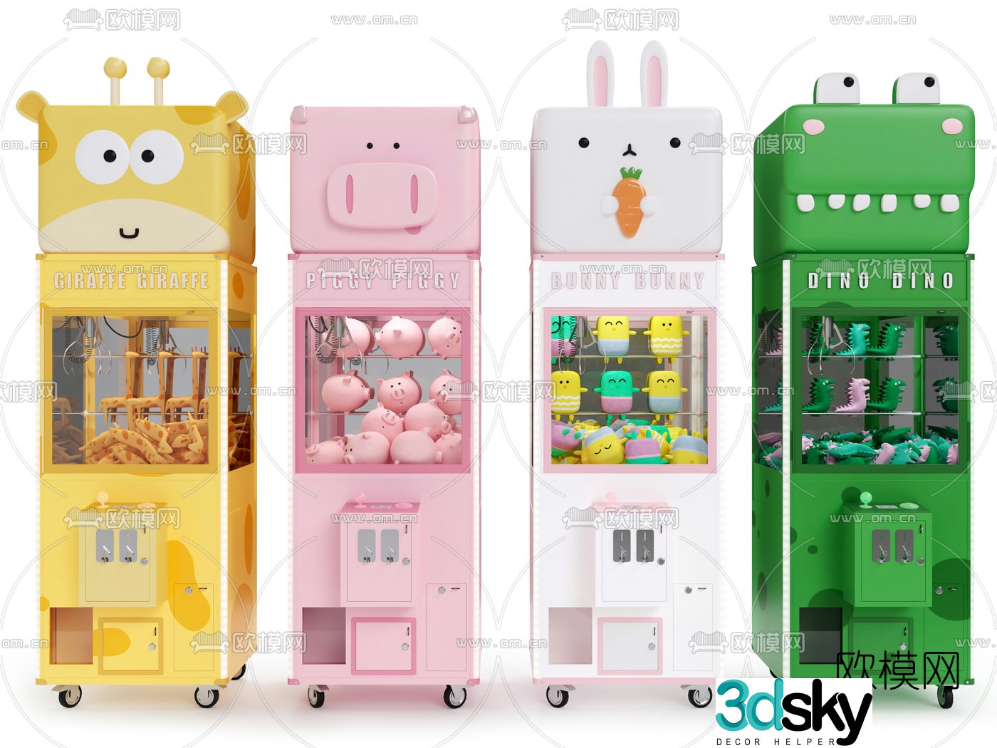 Modern claw machine 3d model