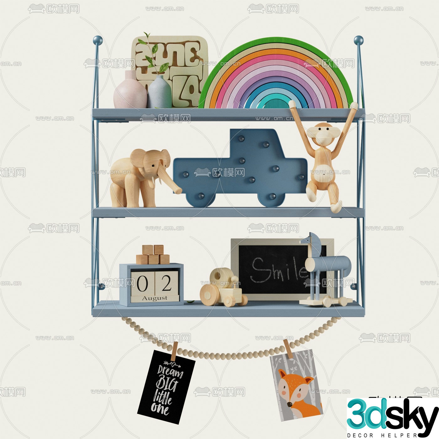 Modern children’s toy decorative stand 3d model