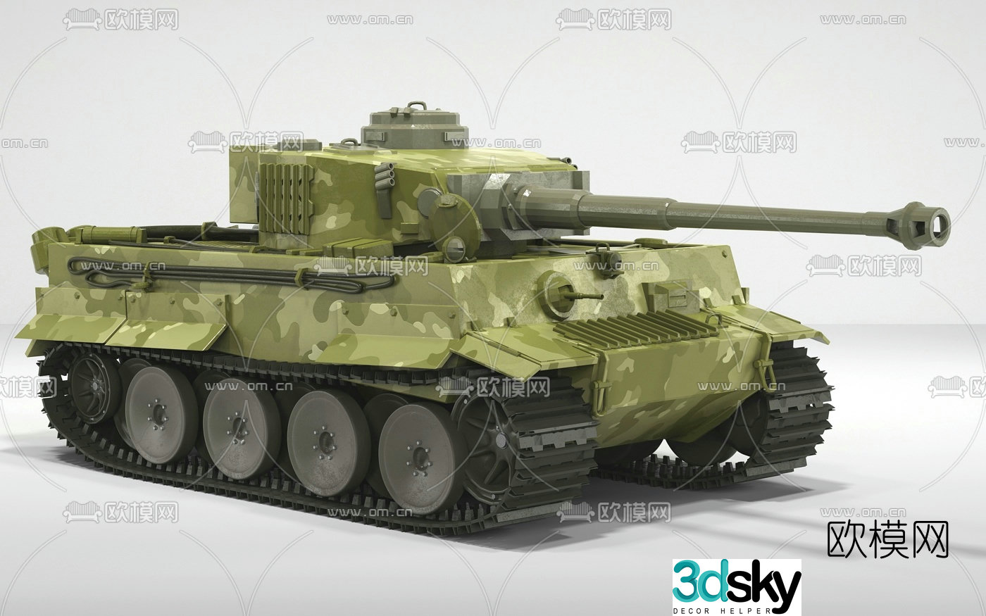 modern tank 3d model