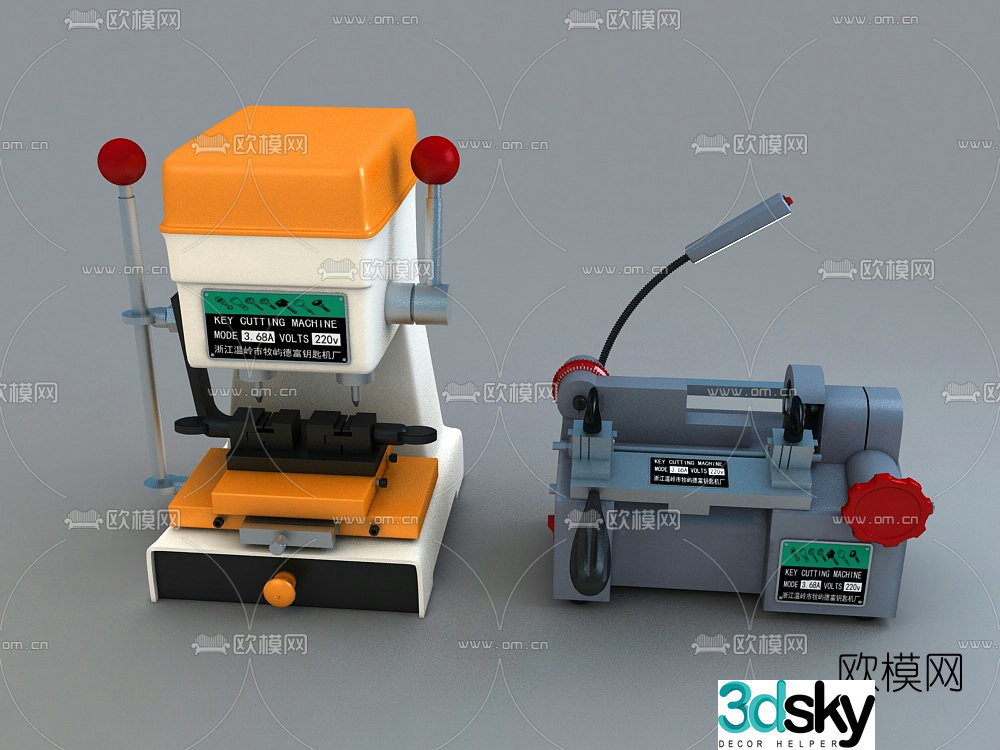 Modern key machine 3d model