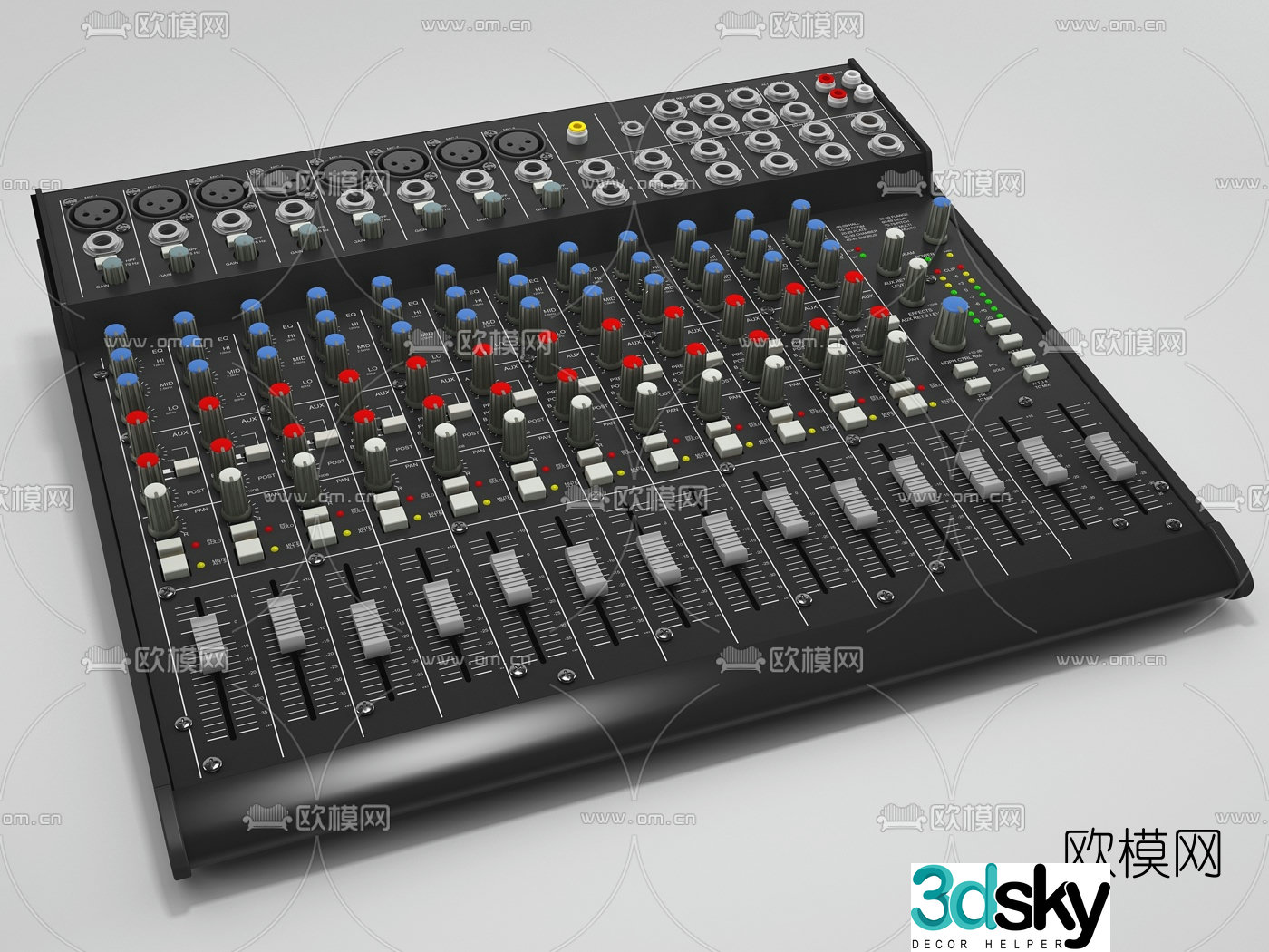 Modern mixer mixer musical instrument 3d model