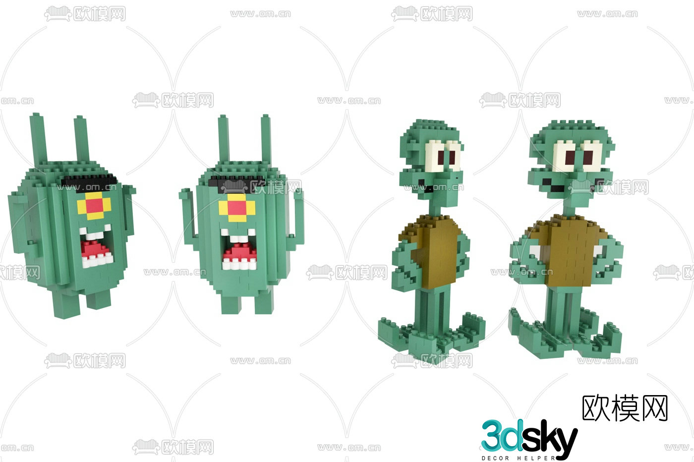 Modern Squidward Boss Toy 3D model