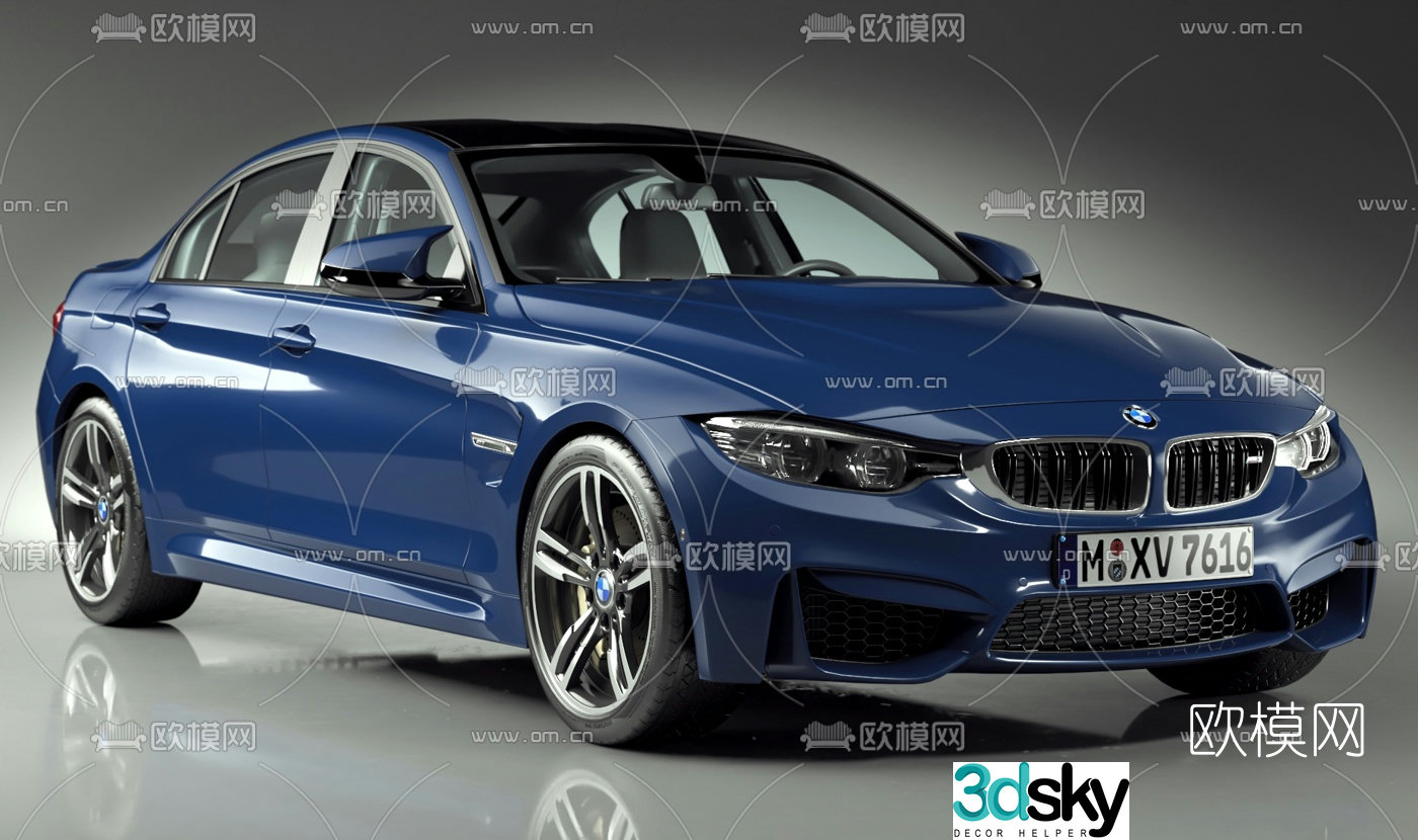 Modern BMW car 3d model
