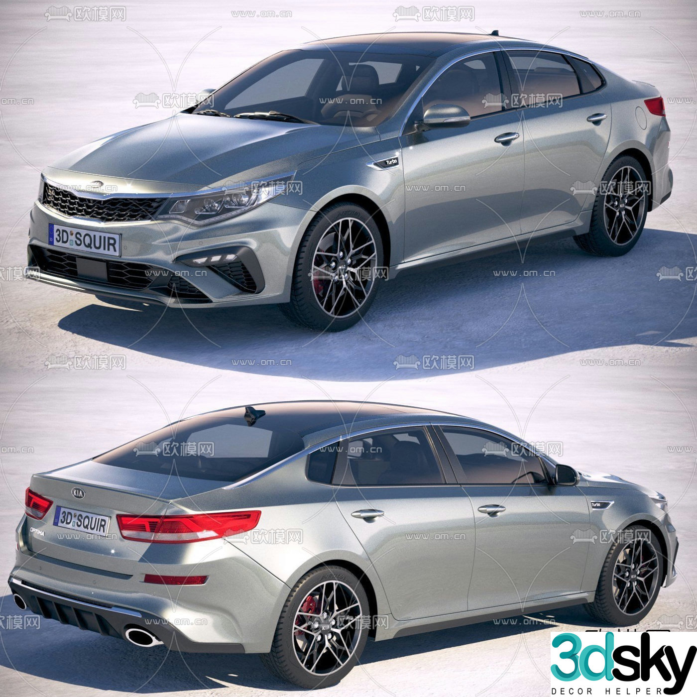 Hyundai Kia car 3d model