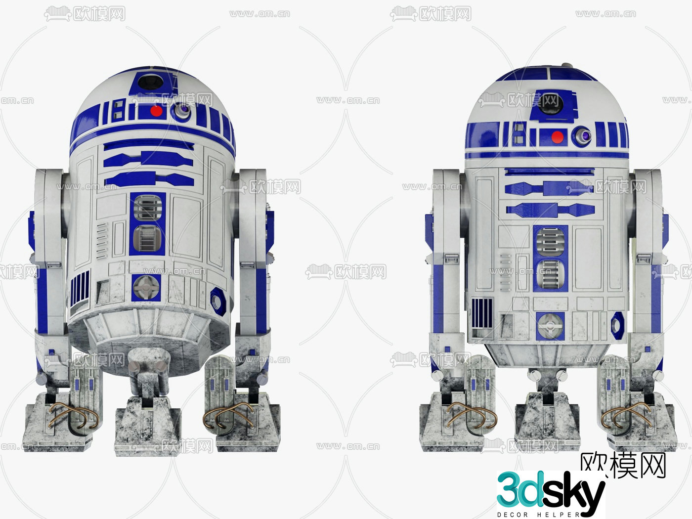 Modern robot 3d model