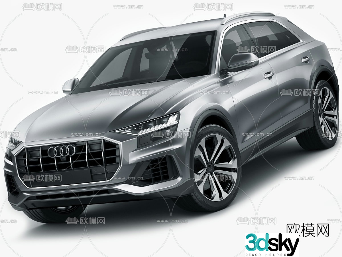 Hyundai Audi Q8 car 3d model