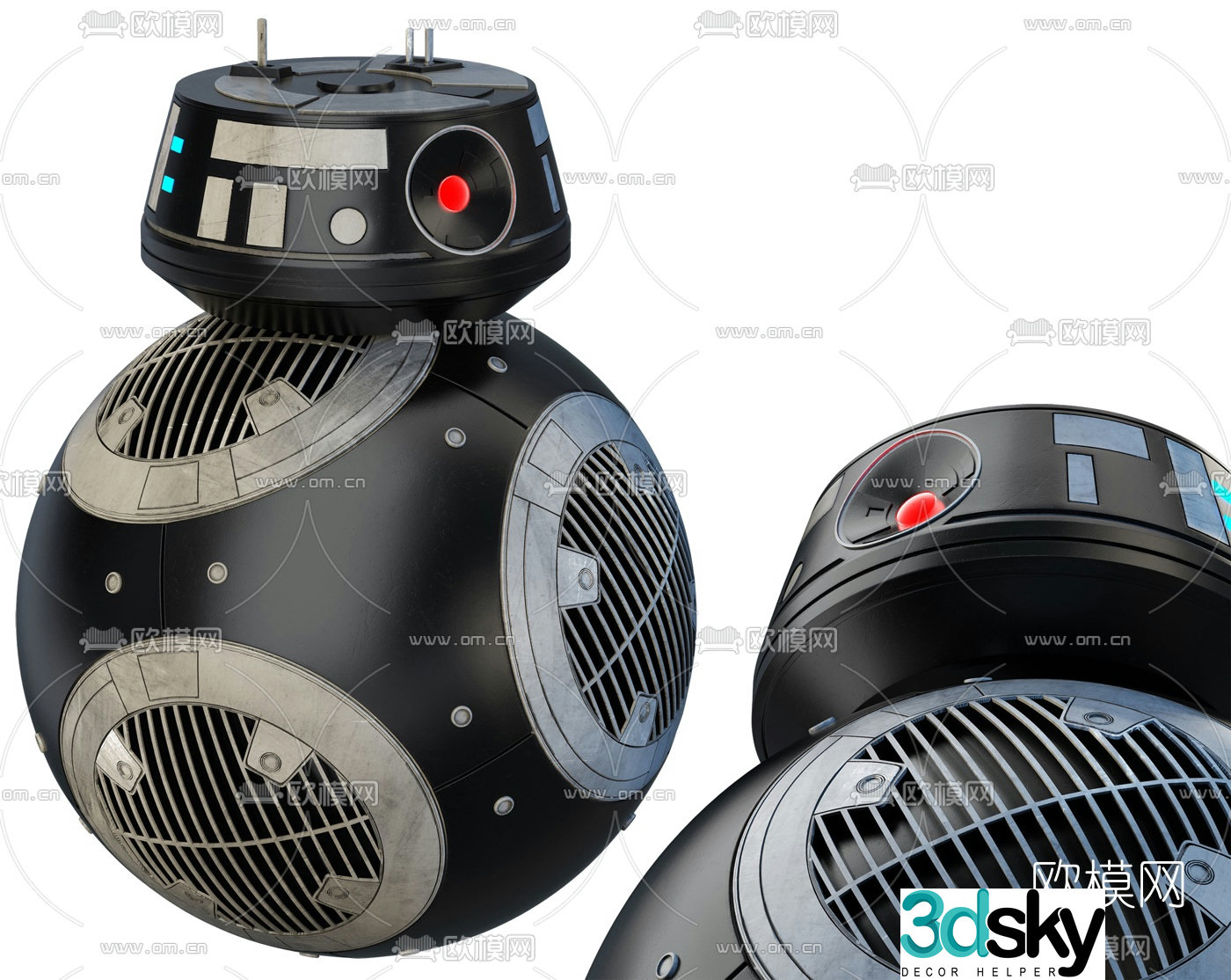 Modern robot 3d model