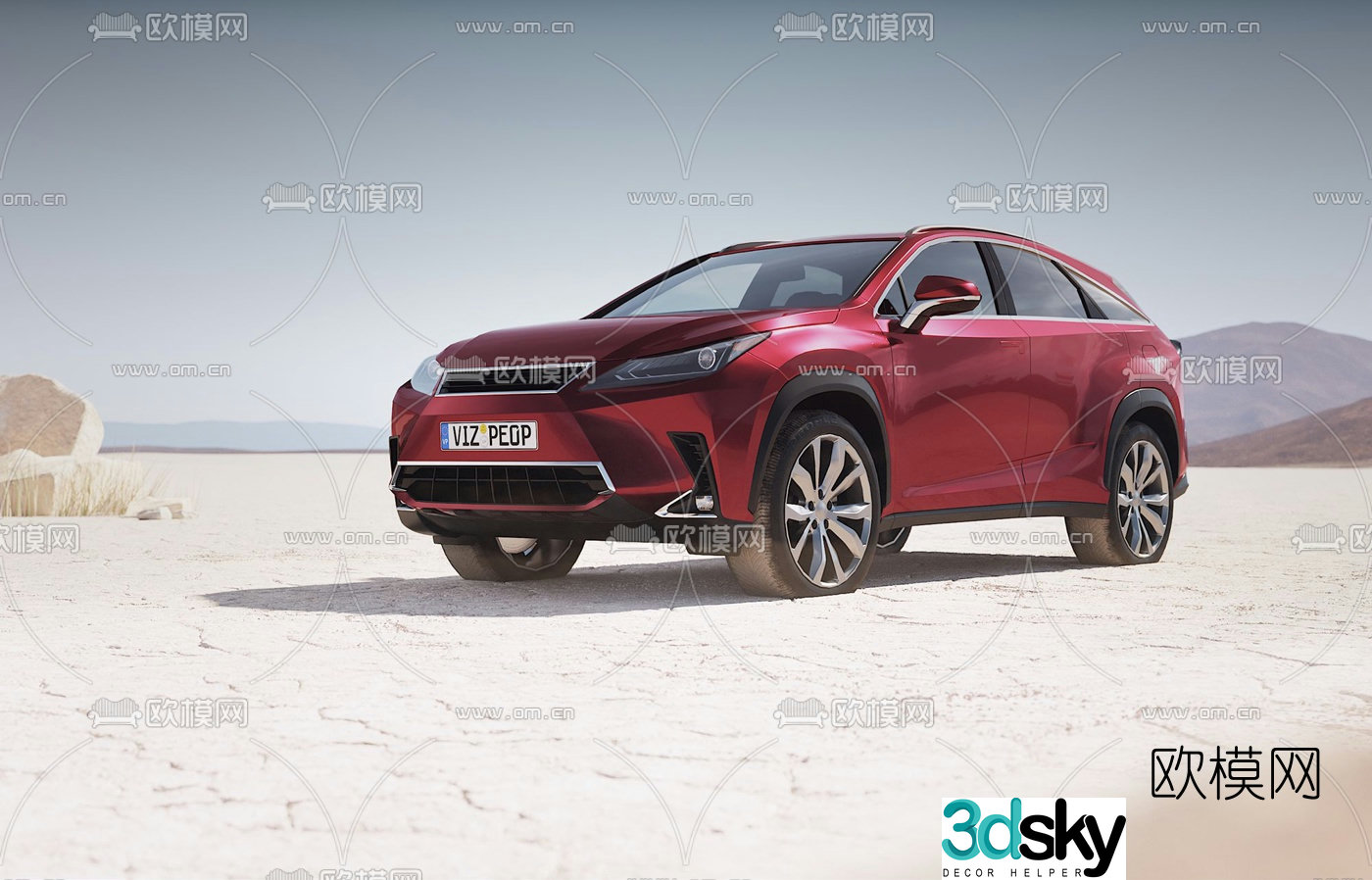 Hyundai foday suv car 3d model