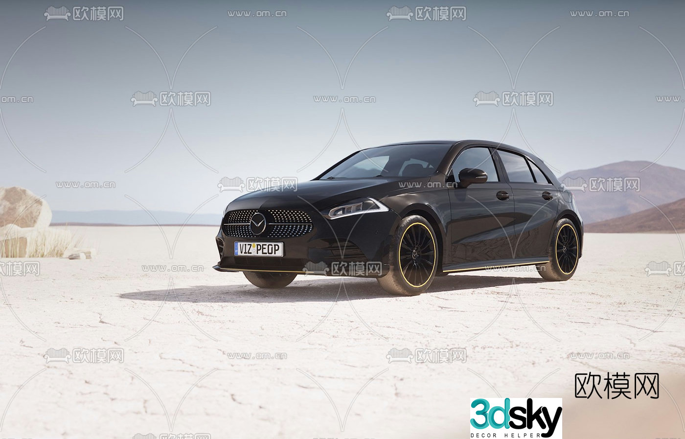 Modern SUV car 3d model