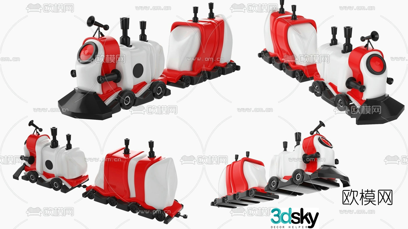 Modern children’s toy car 3d model