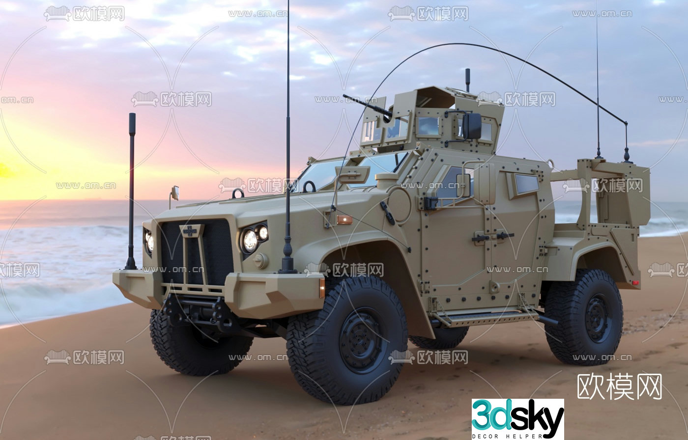Modern armored infantry fighting vehicle 3d model