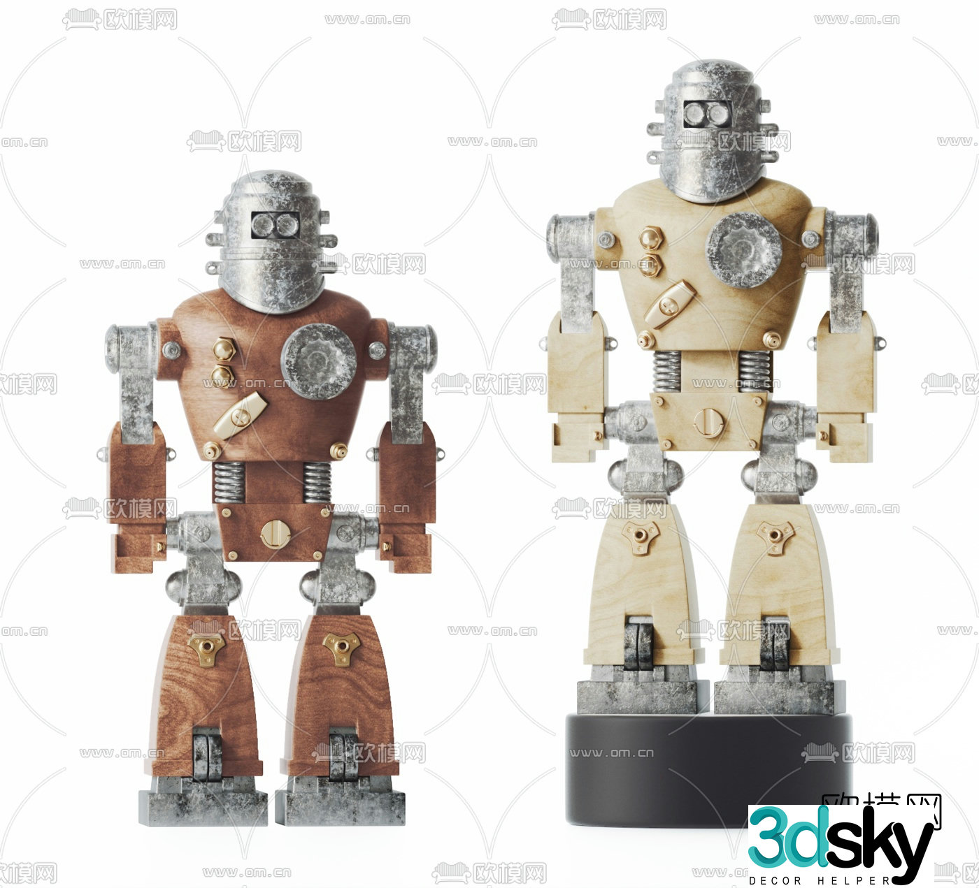 Modern robot toy 3d model