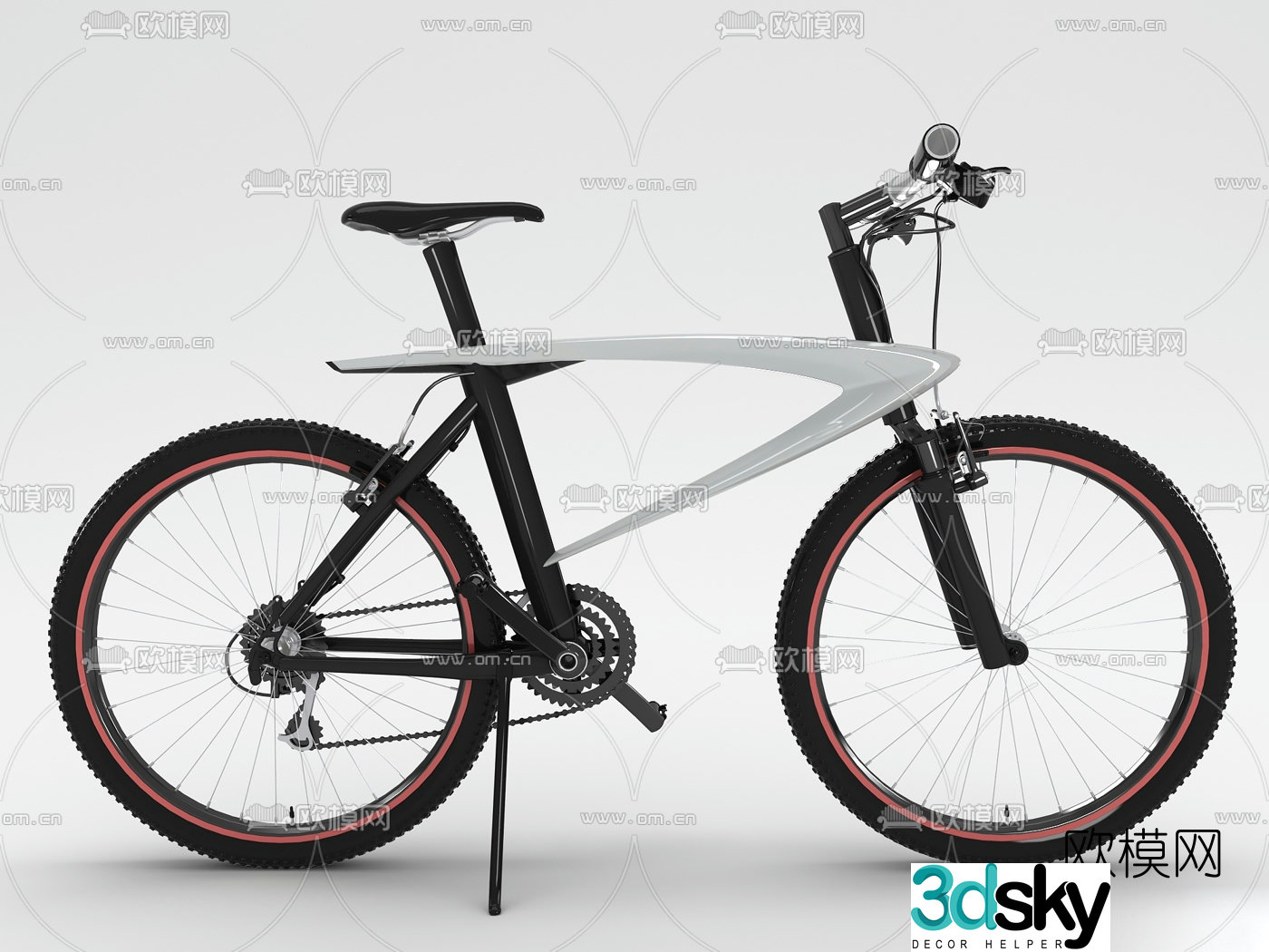 modern bicycle 3d model
