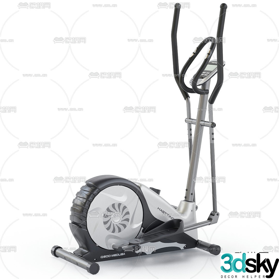 Modern sports fitness equipment 3d model