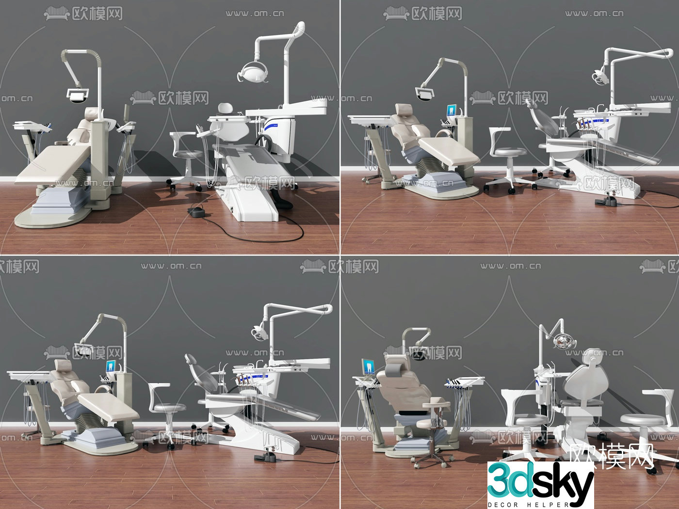 Modern dental medical equipment 3d model