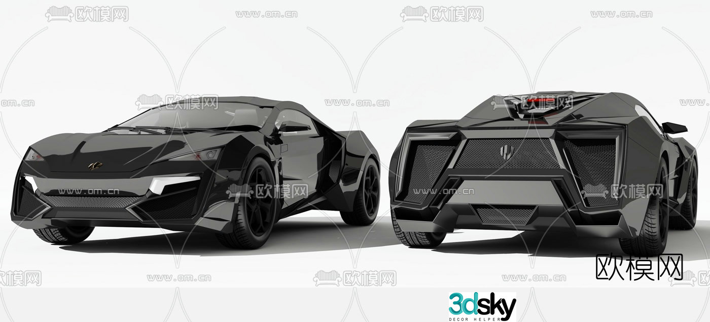 Modern sports car car 3d model