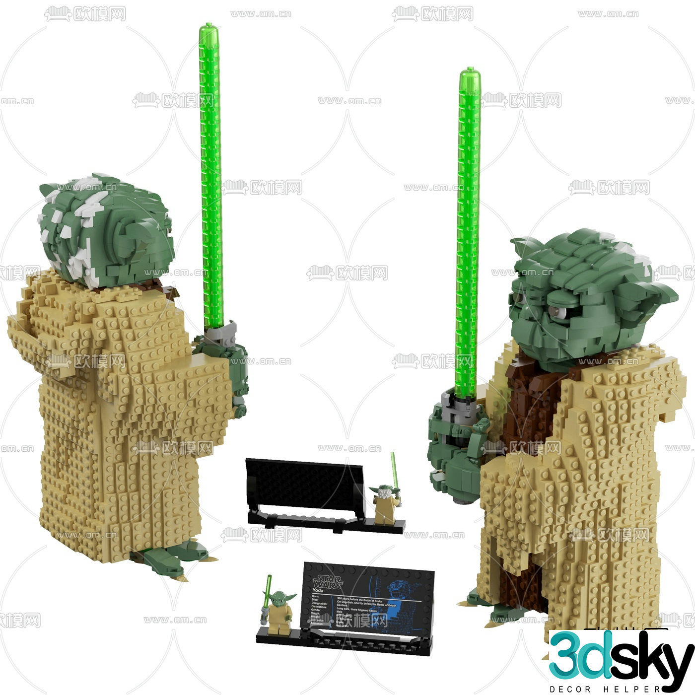 Modern Star Wars toys 3d model