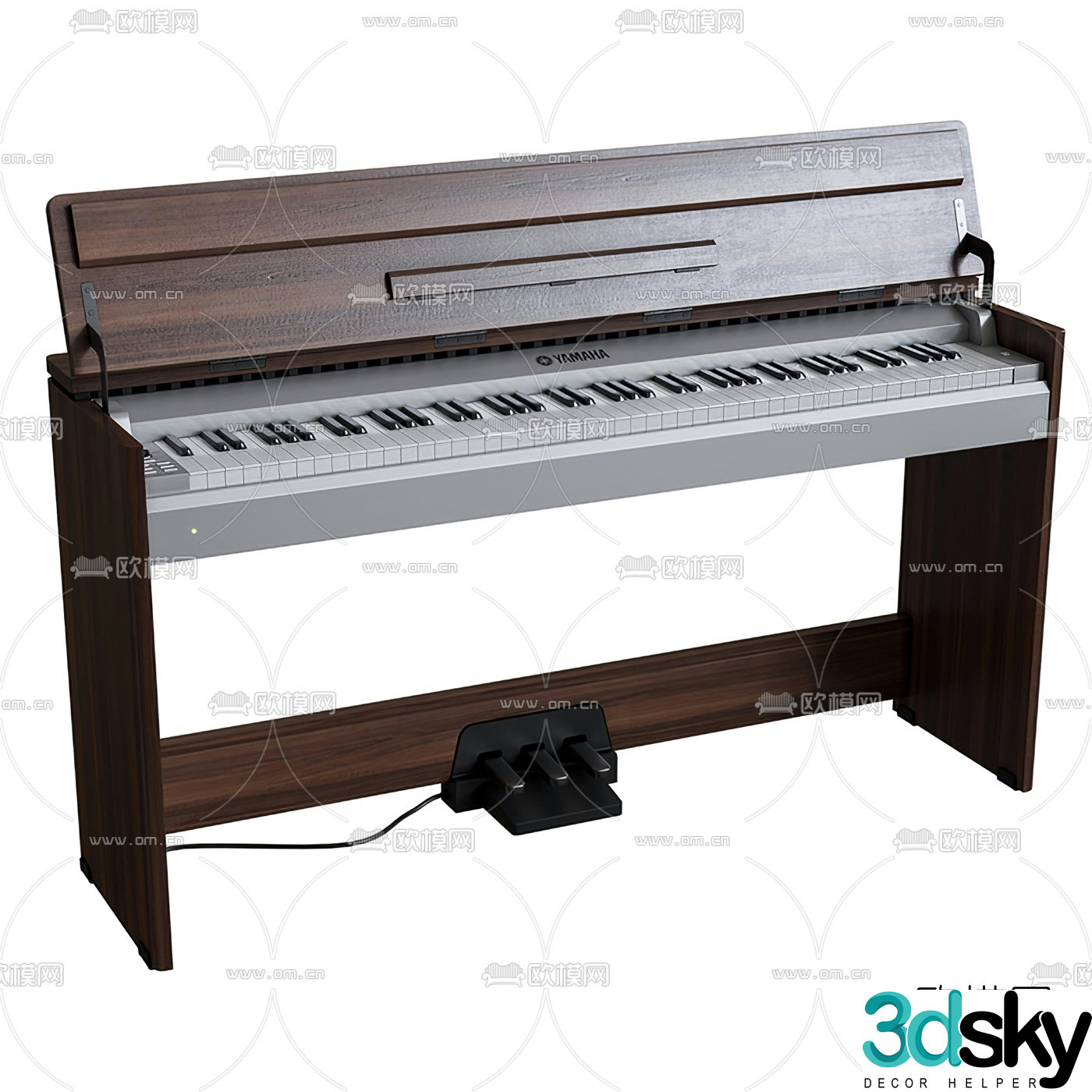modern piano 3d model