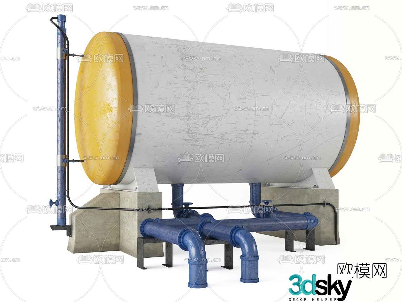 Modern sealed filter 3d model