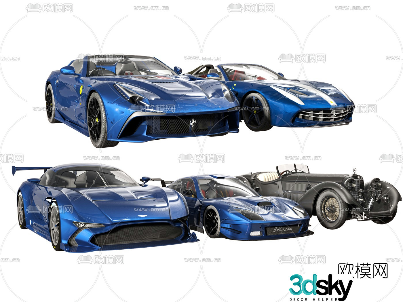 Modern sports car car 3d model