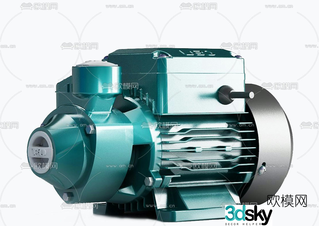 Modern water pump free 3d model