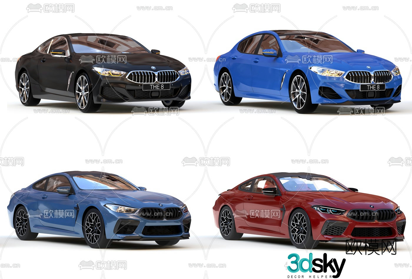 Modern BMW car 3d model