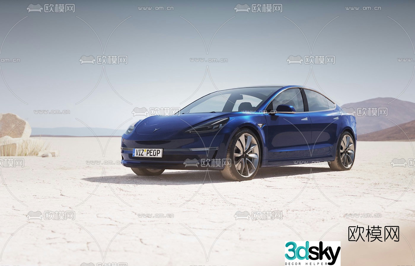 modern car 3d model