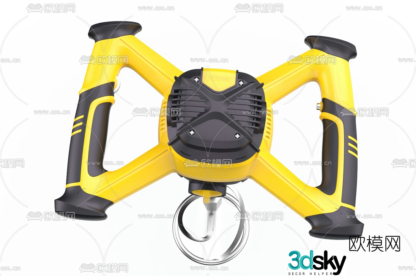 Modern industrial electric mixer 3d model