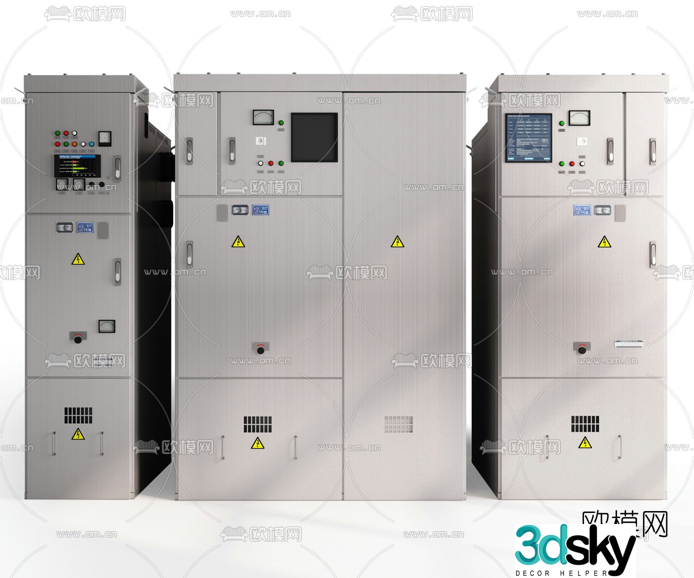 Modern distribution box meter box transformer 3d model