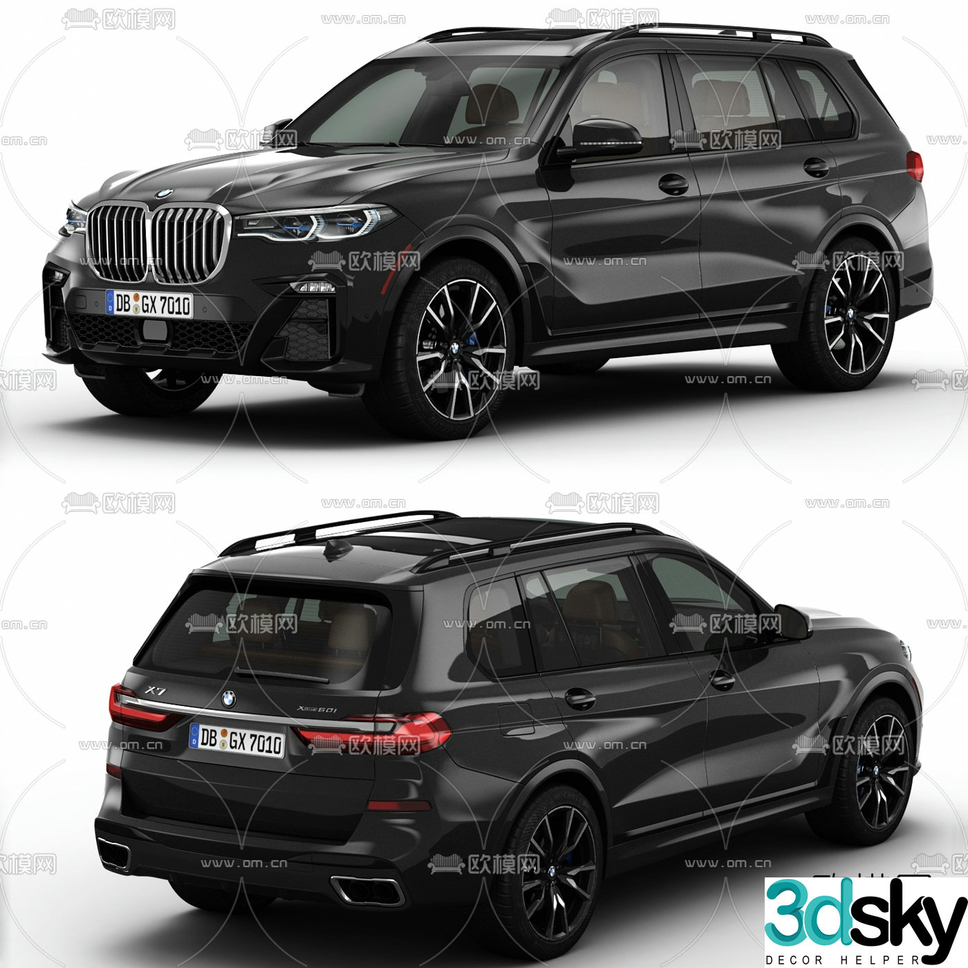 Modern BMW car 3d model