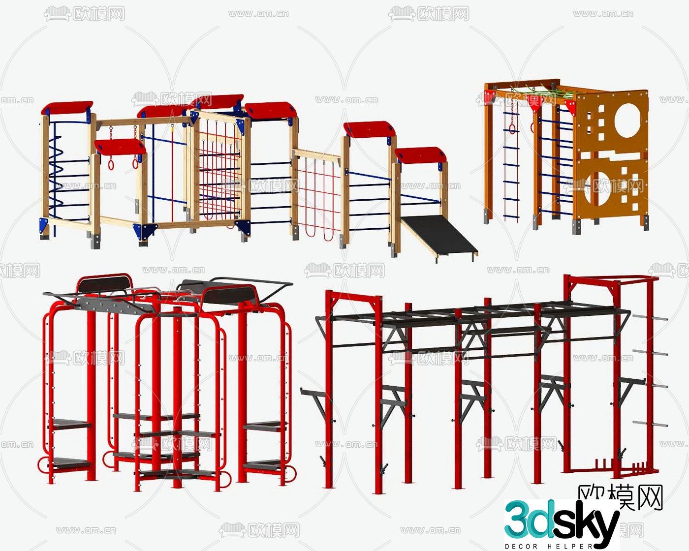 Modern outdoor sports equipment 3d model