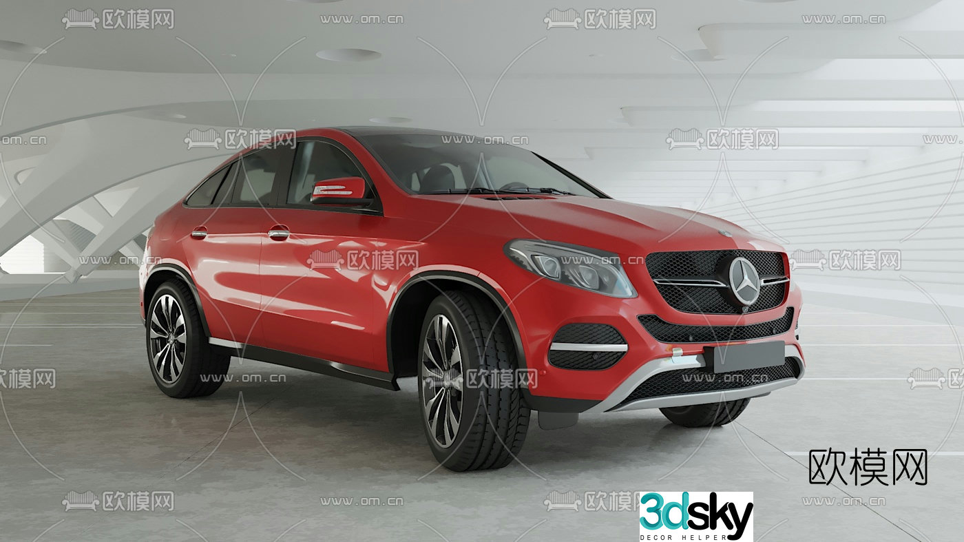 Hyundai Mercedes GLE coupe car 3d model