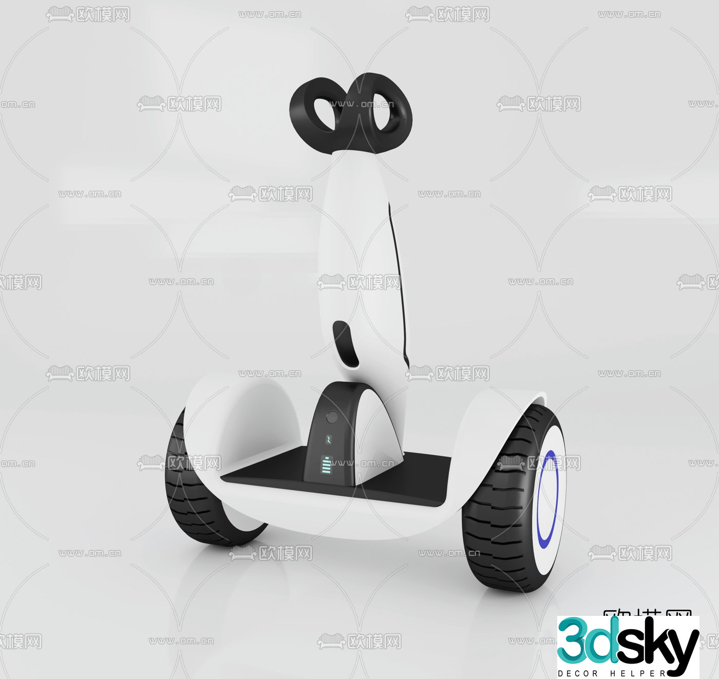 Modern balance car 3d model