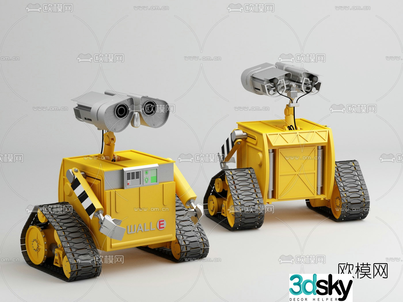 Modern Wall-E robot toy 3d model