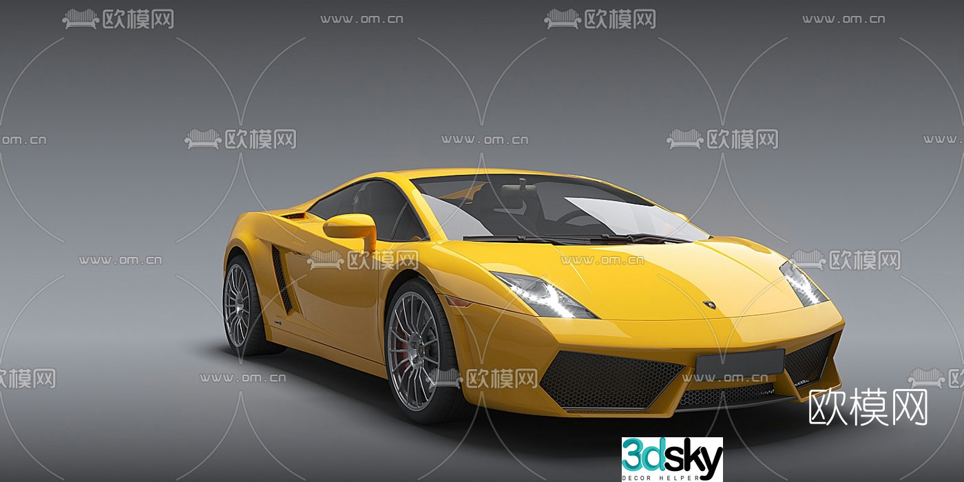 Modern Lamborghini Gallardo sports car 3d model