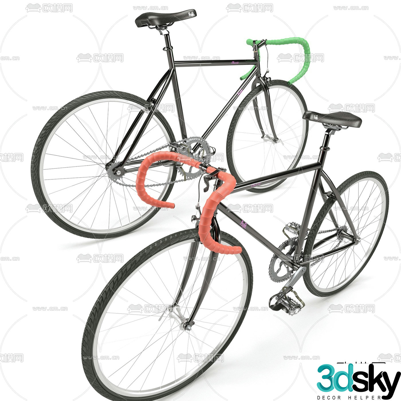 modern bicycle 3d model