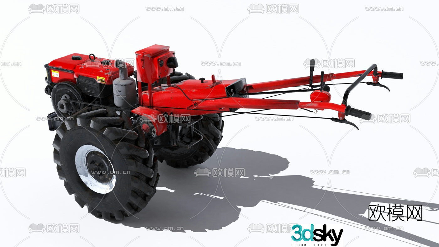 Modern tractor 3d model