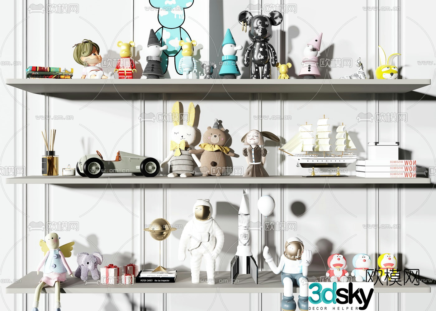 Modern children’s toys 3d model