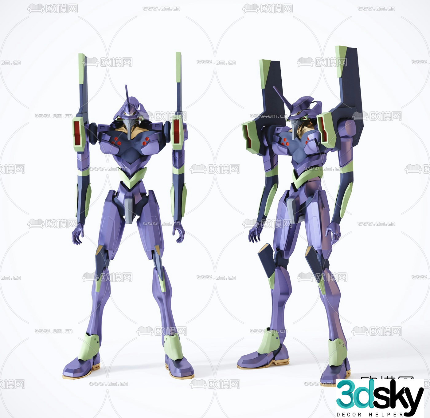Modern children’s robot toy 3d model