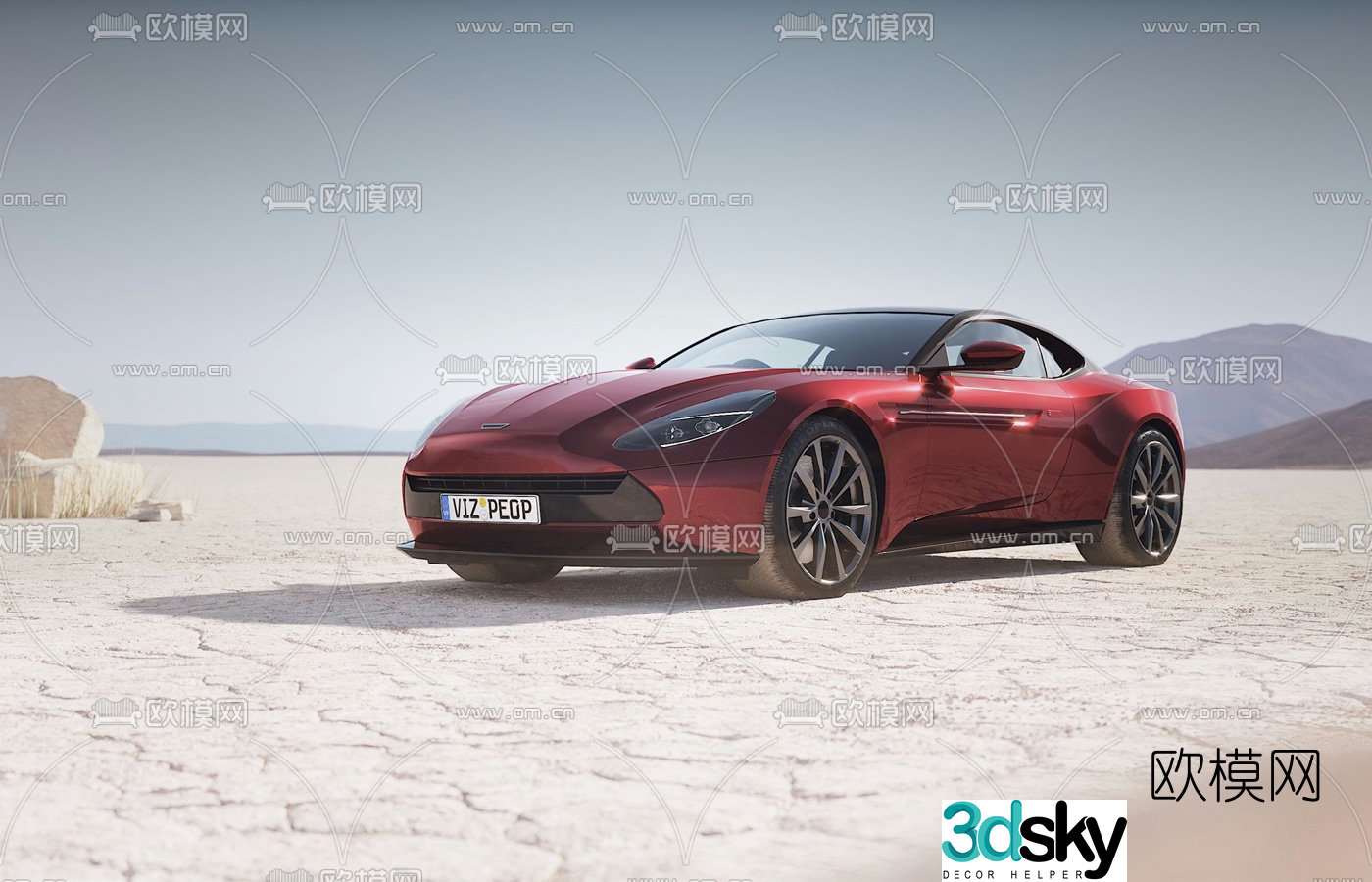 modern car sports car 3d model